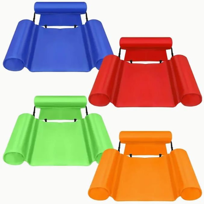 Pool Float Hammock Chairs Water Floating Chair For Adults Inflatable Pool Lounge Chair Summer Portable Soft Swimming Chair For Beach Summer Themed Party Water Fun4