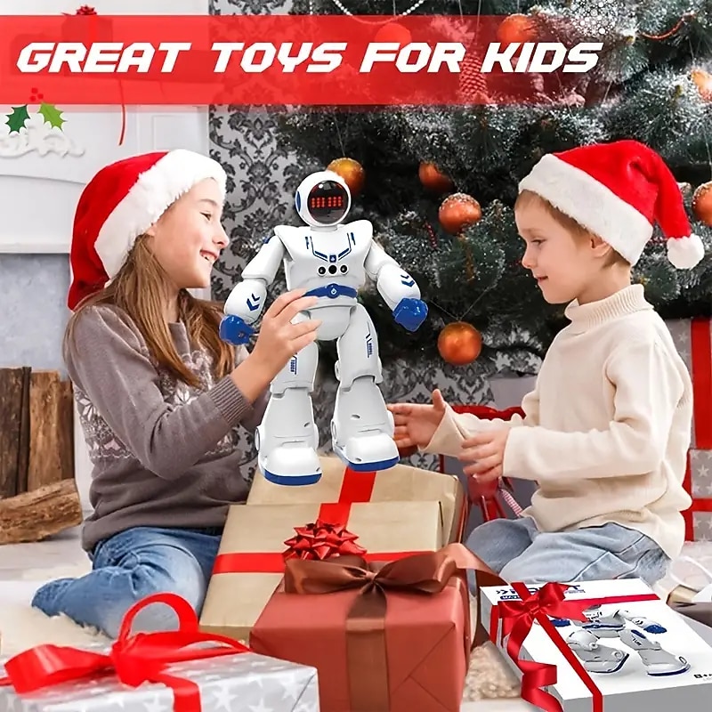 Robot Toys Robot Smart Programmable Gesture Sensing Robot Remote Control Dancing Intelligent Programmable Robot For Kids Aged 6-8-10 Festival Birthday Gifts3