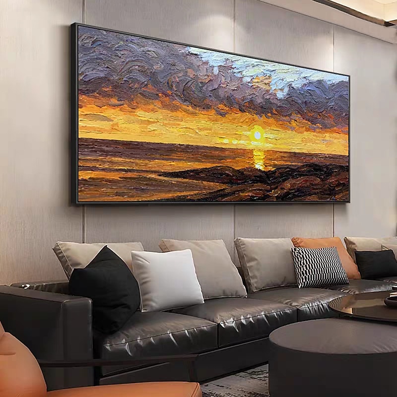 Mintura Handmade Seascape Oil Paintings On Canvas Wall Art Decoration Modern Abstract Picture For Home Decor Rolled Frameless Unstretched Painting3