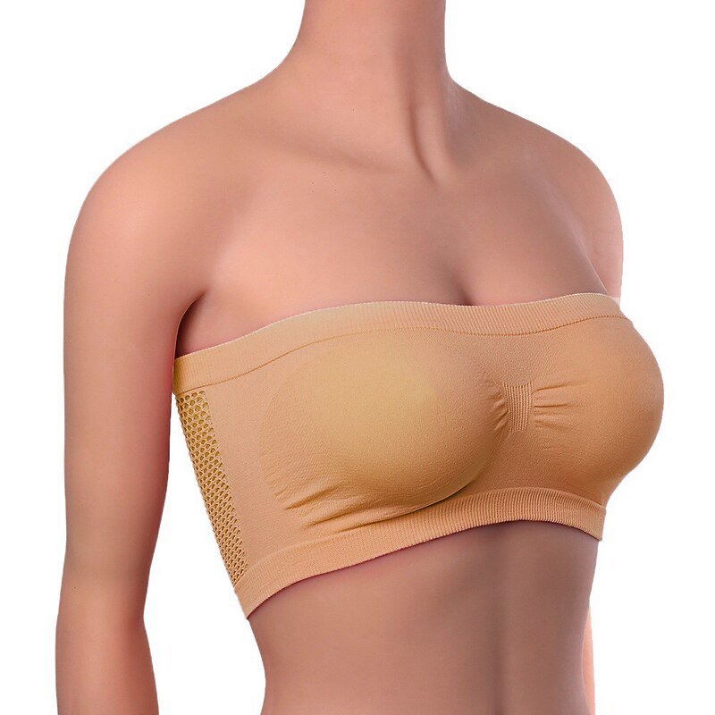 Women's Top Pure Color Fashion Hot Comfort Home Street Daily Nylon Breathable Bandeau Sleeveless Summer Spring Home Outfits4