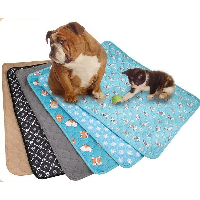 Dog Mat,Pet Urine Pad Can Be Repeatedly Washed Dog Urine Pad Absorbent Non-Slip Waterproof Diaper Pad Training Cat Urine Not WetPet Mat