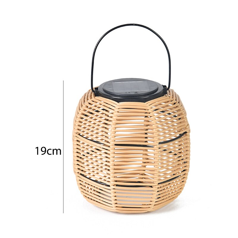 Solar Hand-Woven Laterns Garden Lawn Lamp Outdoor Waterproof Rattan Woven Landscape Garden Lamp Villa Homestay Decoration Lamp Atmosphere Lamp2