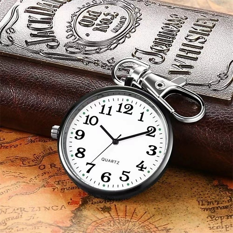 2023 Pocket Watches Nurse Pocket Watch Keychain Fob Clock with Battery Doctor Medical Vintage Watch2