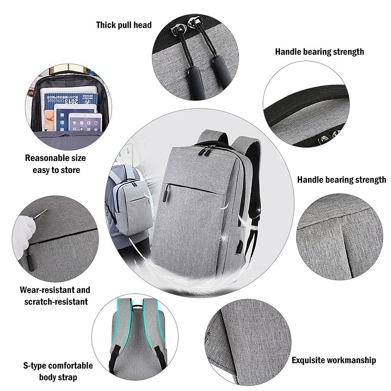 Multifunctional Waterproof USB Charging Business Laptop Backpack Men and Women Travel Anti-theft Backpack School Backpack, Back to School Gift3