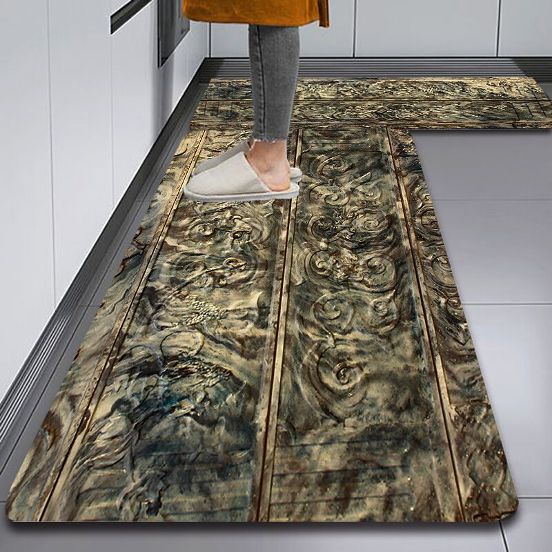 Floor Tile Diatomaceous Earth Kitchen Rug Super Absorbent Kitchen Door Quick-Drying Foot Mat Entry Door Mat Non-Slip Carpet3
