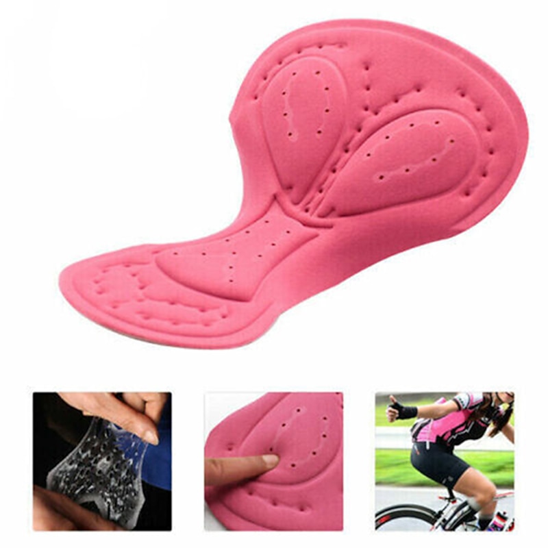 WOSAWE Women's Solid Color Cycling Shorts Pad Bike Pad Mountain Bike MTB Road Bike Cycling Sports 3D Pad Anatomic Design Moisture Wicking Breathable Black Pink Silicone Clothing Apparel Bike Wear3