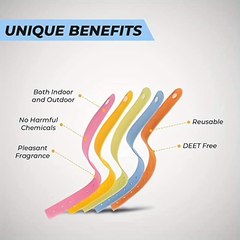 Mosquito Repellent Bracelet – Citronella Wristband Safe Insect Bracelet for Camping and Outdoor Use (1 Pack)3