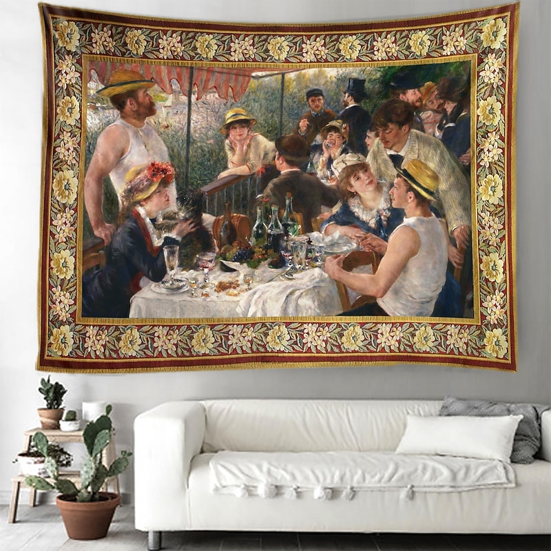Victorian Style Painting Hanging Tapestry Wall Art Large Tapestry Mural Decor Photograph Backdrop Blanket Curtain Home Bedroom Living Room Decoration2