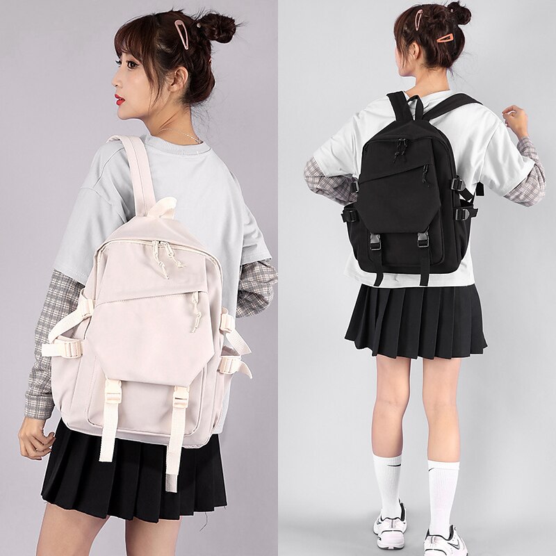 Women's Large Capacity Backpack – Stylish Casual School Bag with Multi-Pocket Design for College, Travel, and Daily Use3