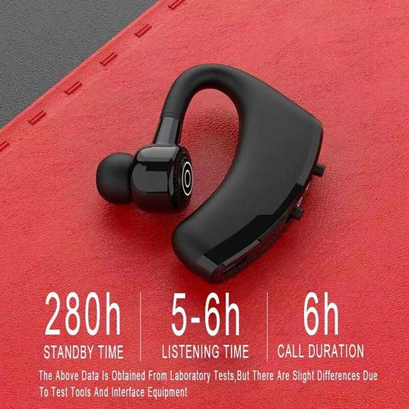 1PC Wireless Bluetooth Business Headphones With Mic Voice Control Handsfree Earphone Stereo Noise Cancellation Earhook Bluetooth Headset For Smart Phone3
