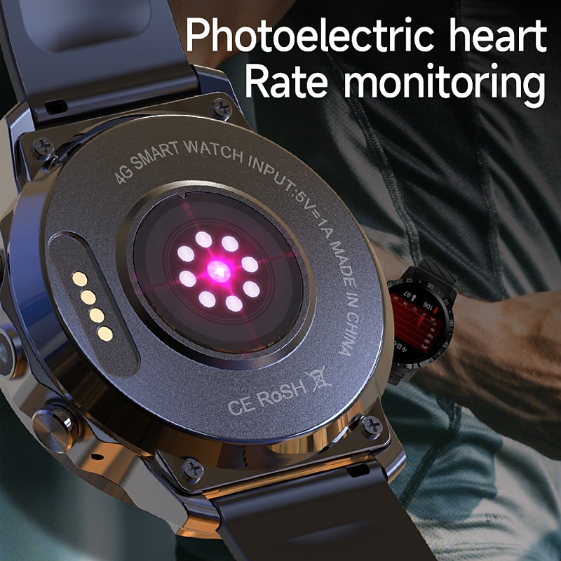 2023 Global Version 4G NET Smartwatch Android OS 1000mAH Battery 1.6 Screen Blood Pressure GPS Location Men Smart Watch4