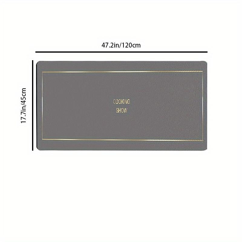 Rubber Backing Kitchen Floor Mat Non-slip Waterproof Oil-proof Kitchen Rugs Super Absorbent Quick Dry Bathroom Mats Washable Indoor Door Mat Home Decor Room Runner Rugs2