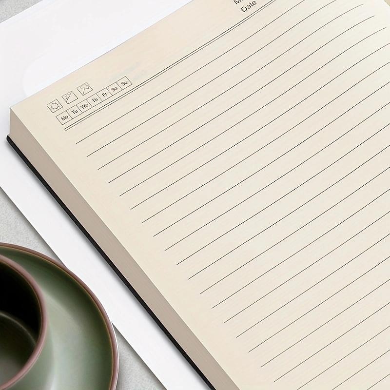 Notebook Super Thick College Students A5 Leather Business Notepad Thick Retro Simple Diary Creative Wholesale, Back to School Gift (Excluding Pens)3