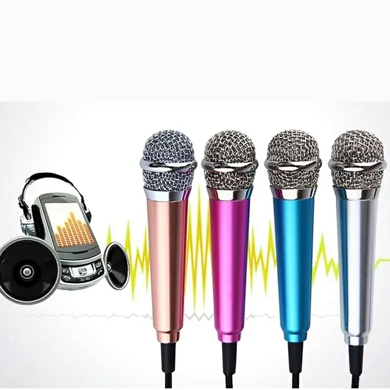 Studio Portable Mini 3.5mm Stereo Studio Speech Mic Audio Microphone For Phone/Smart Phone Desktop Accessories for Christmas Gifts3