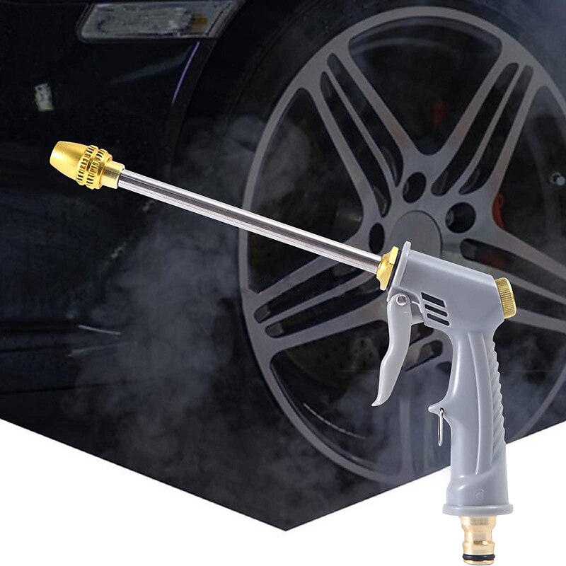 Garden Hose Nozzle,High Pressure 360° Rotaing Brass Metal Water Adjustmen Sprayer Gun, for Lawn & Garden,Washing Cars,Watering Garden Car Accessories4