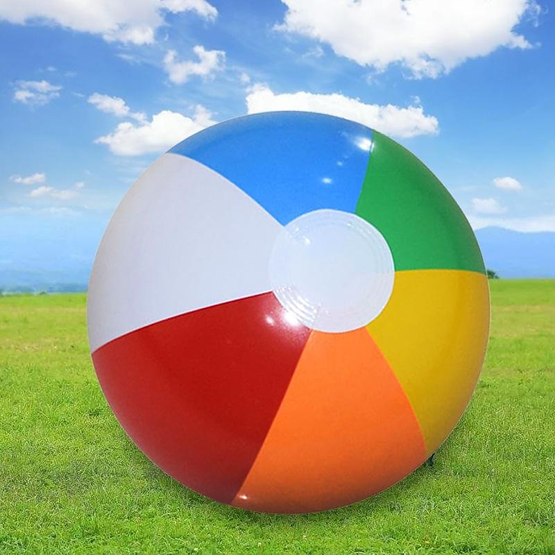 Inflatable Six-Color Ball Beach Ball Children's Play Water Toy Ball Advertising Ball Color Ball2