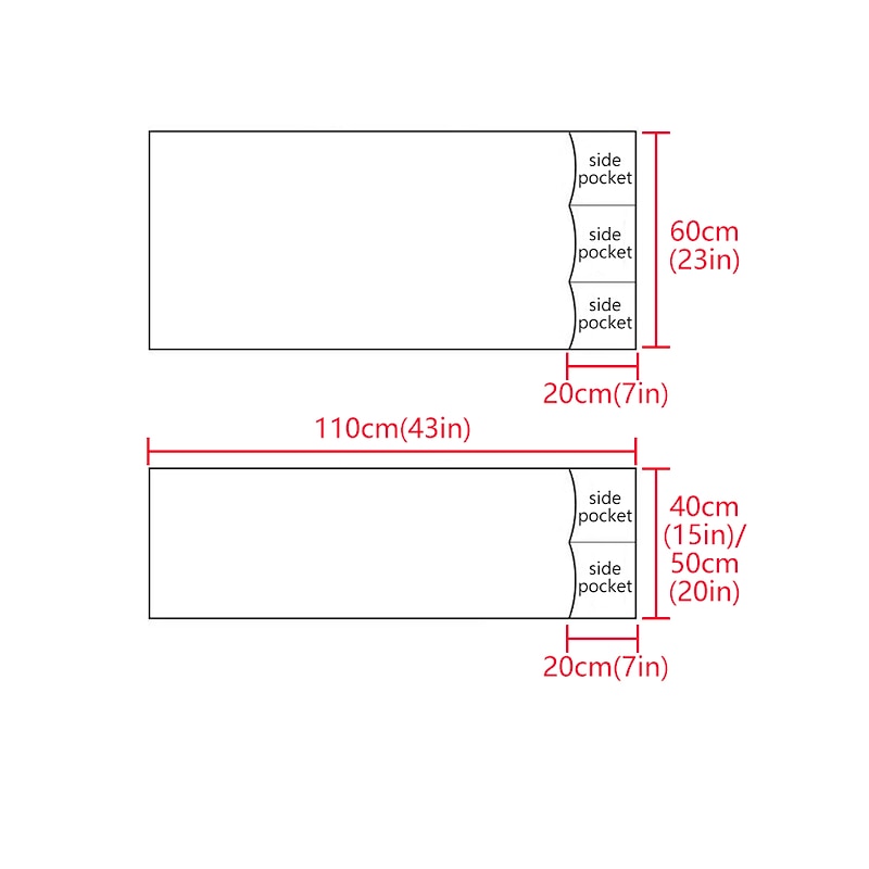 Sofa Armrest Storage Organizer, Armrest Cover Couch Recliner Remote Control Holder with Pockets Armchair Caddy for Ipad, Phone, Magazines, TV Remote Control4