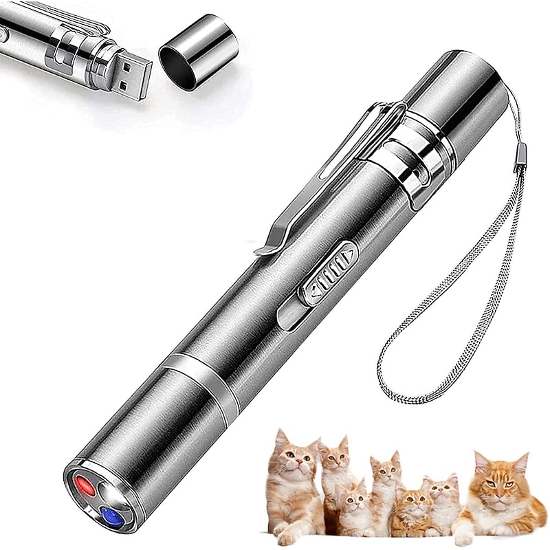 Dog Mat,Usb Rechargeable Laser Cat Teaser Stick Multi-Pattern Purple LightCat Toys Pet Supplies Toys Cat Teaser PenPet Mat2