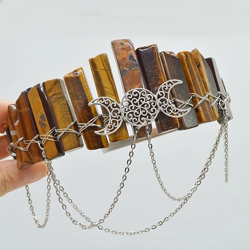 Gorgeous Crystal Crown Headband Tiara Retro Vintage Punk Gothic Rococo Victorian for Weddings Festivals Photoshoots4