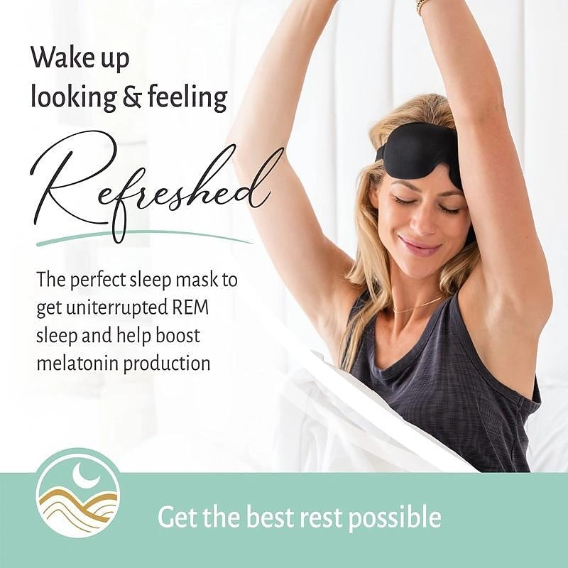 1Pc Sleep Eye Mask For Men Women 3D Contoured Cup Sleeping Mask Blindfold Concave Molded Night Sleep Mask Eyeshade Block Out Light Soft Comfort Eye Shade Cover For Travel3