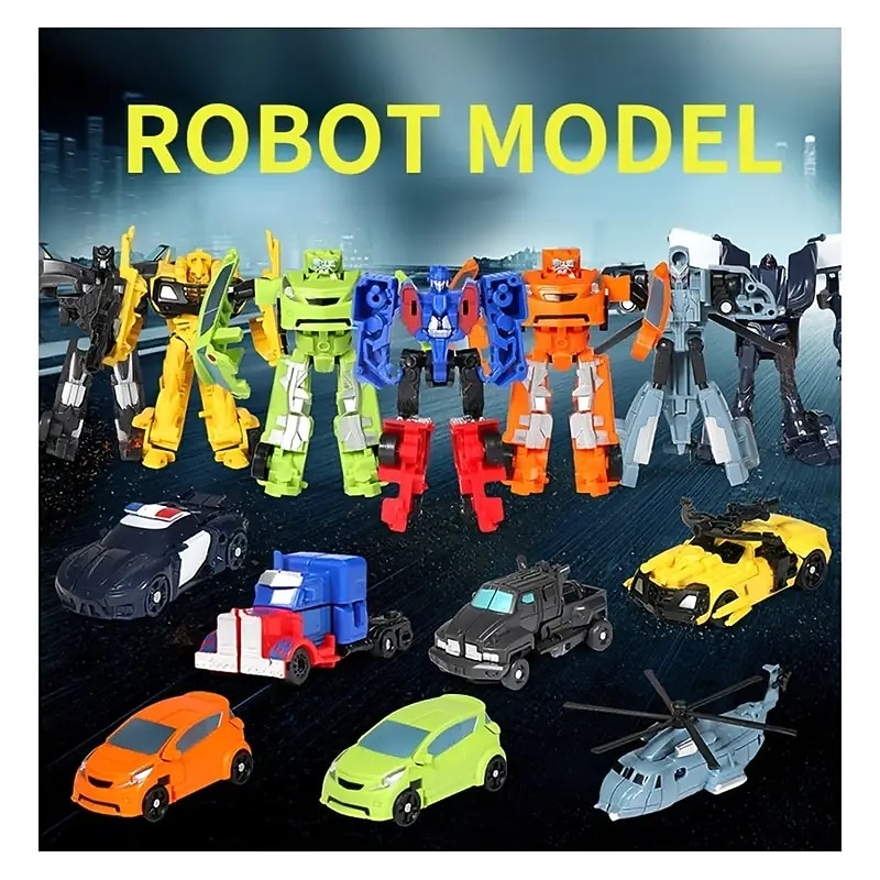 Transformation Toy Robot Mini Big Car Small Full Set Model Assembly Suit Boy Toy2
