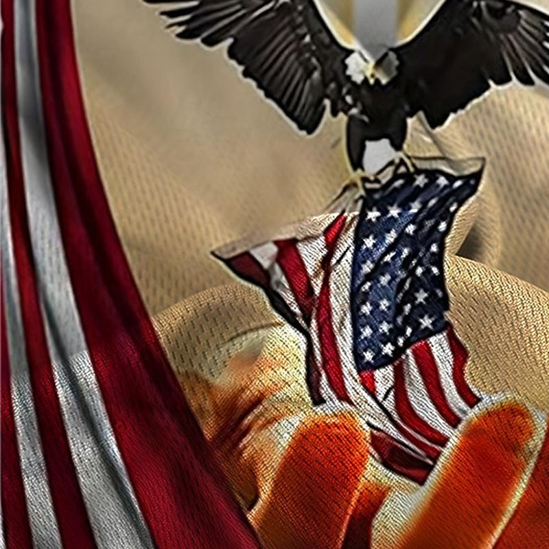 Men's Graphic Faith National Flag T Shirt Christian T Shirts Short Sleeve T shirt 3D Print Crew Neck Shirt Vintage Fashion Designer Outdoor Daily Sports Red / White Blue Blue-White Spring & Summer4