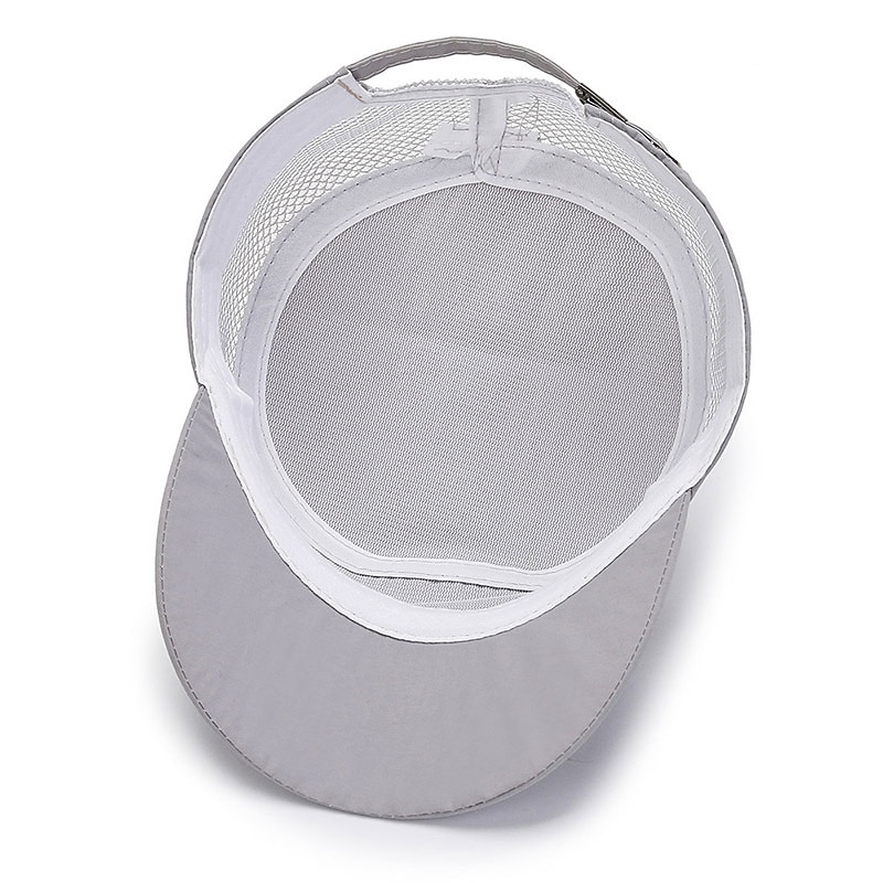 Men's Military Cap Cadet Hat Black Deep Blue Polyester Travel Beach Outdoor Vacation Plain Adjustable Sunscreen Breathable4