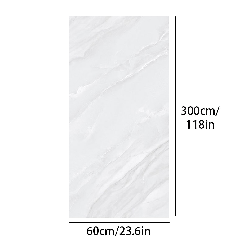 Cool Wallpapers Marble Wallpaper Wall Mural Waterproof Oil Proof MoistureProof Furniture Renovation Self-Adhesive Easily Removable Wall Covering Kitchen Countertop Cabinet Shelf Liner 23.6"x118"2
