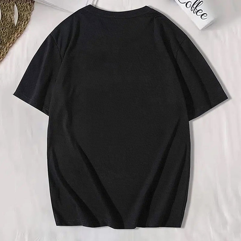 Men's Letter Graphic Prints T Shirt Graphic Tee Cotton Short Sleeve Graphic Shirt Black Dark Gray Beige Comfortable Tee Outdoor Street Fashion Designer Clothing4