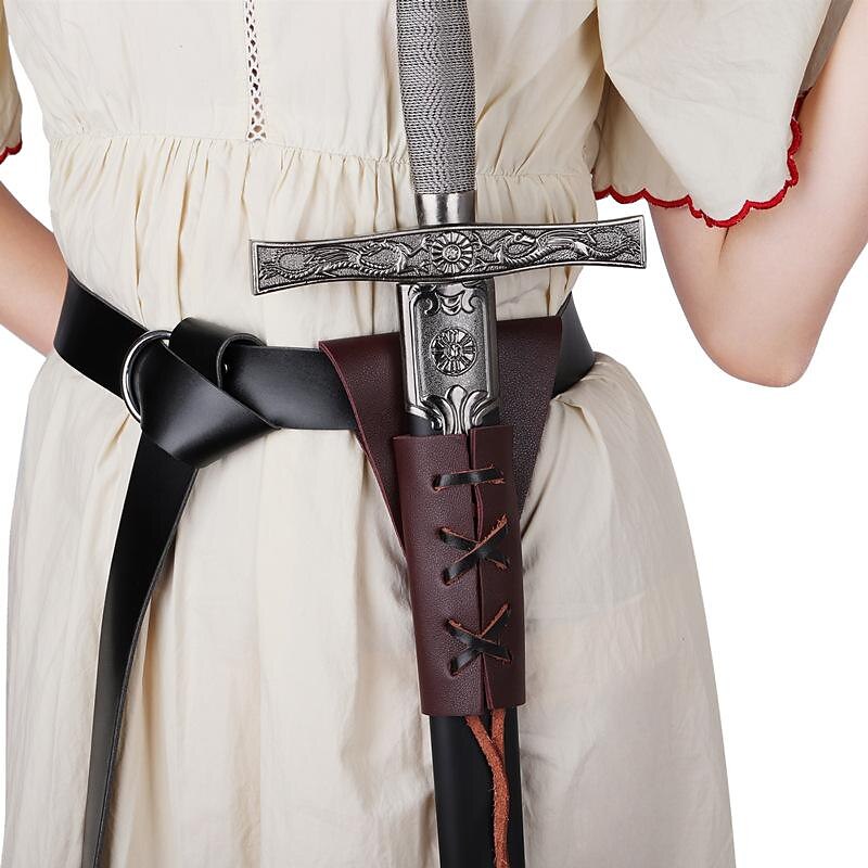 Pirate Warrior Knight Ritter Viking Celtic Knight Retro Vintage Punk & Gothic Medieval Renaissance 17th Century Cosplay Costume Scabbard Sword Holder Sword Frog Sword Belt Men's Women's Costume2
