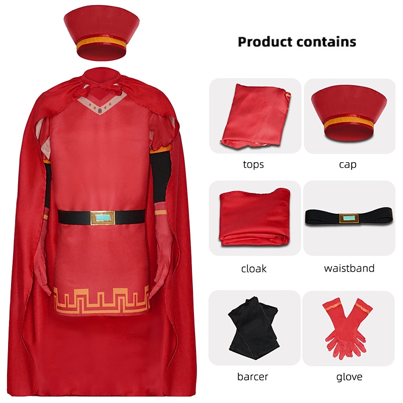 Shrek Lord Farquaad Cosplay Costume Movie Cosplay for Men's Women's Boys Kid's Adults' Halloween Carnival Children's Day2