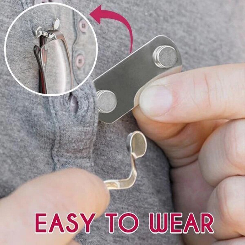 Magnetic Hang Eyeglass Holder Pin Brooches Fashion Multi-function Portable Clothes Clip Buckle Magnet Glasses Headset Line Clips3