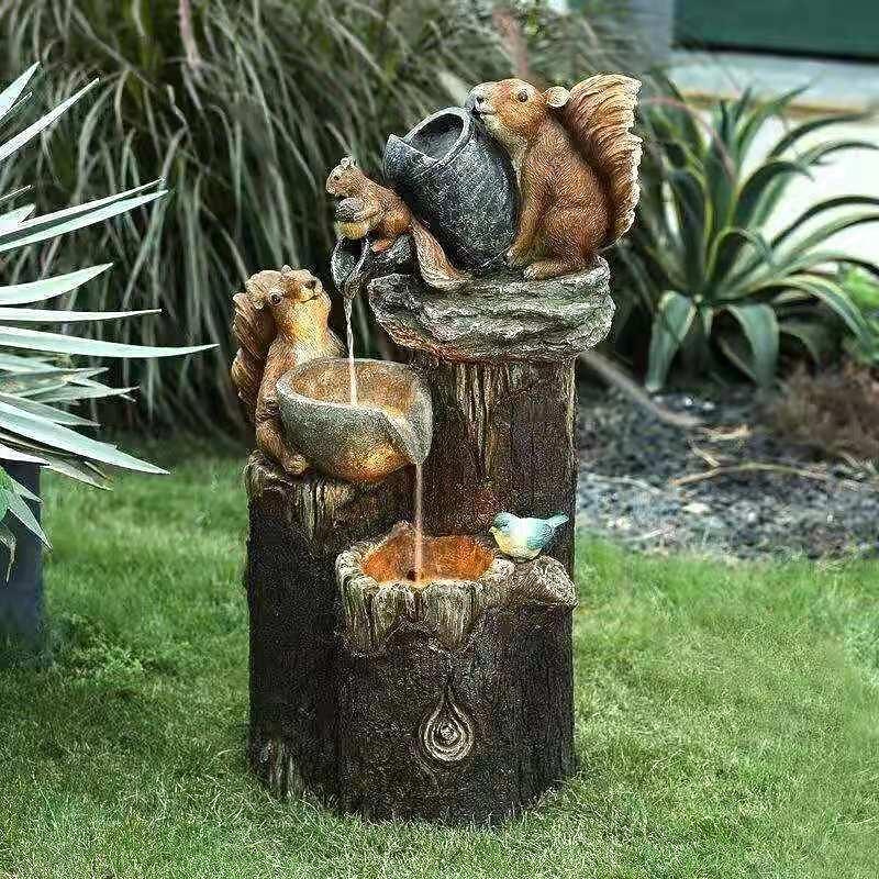 Duck Family Patio Statue, Cute Resin-Duck Animal Sculpture, Animal Garden Statue Decoration, Patio Yard Lawn Ornaments, Creative Resin Outdoor Sculpture, Gifts for Family and Friends2