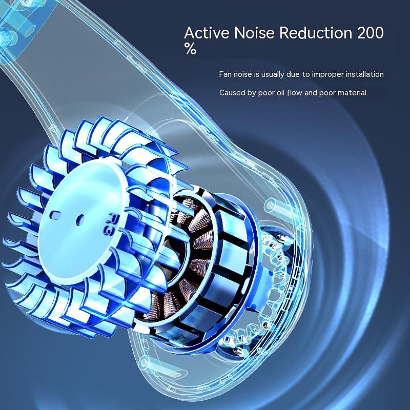 Mini Bladeless Neck Fan – USB Rechargeable Air Cooler with Digital Display, Portable Power Vent for Indoor and Outdoor Use 7