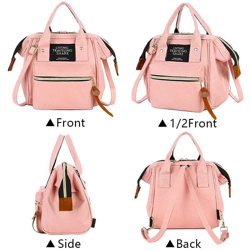 Multifunctional Canvas Backpack and Handbag – Versatile and Stylish Back to School, Travel, or Everyday Bag in Multiple Colors2