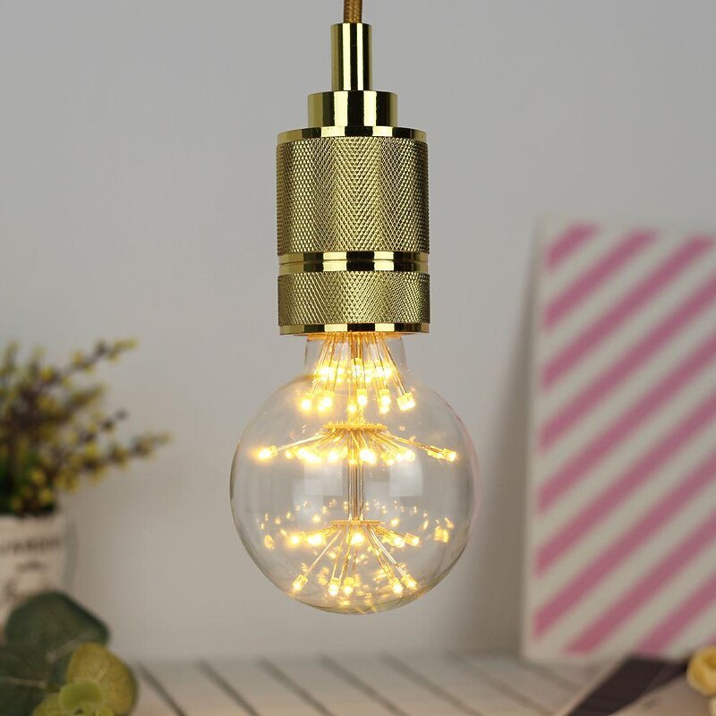 LED Vintage Edison Bulbs G125 Firework Shaped Bulbs 3W E26 E27 2300K Decorative Light Bulbs3