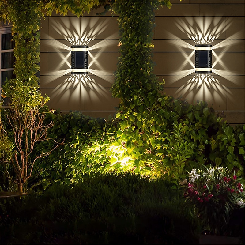 Solar LED Outdoor Wall Lamp Waterproof Garden Decor Light for Balcony Courtyard Landscape Street Garden Wall Light3