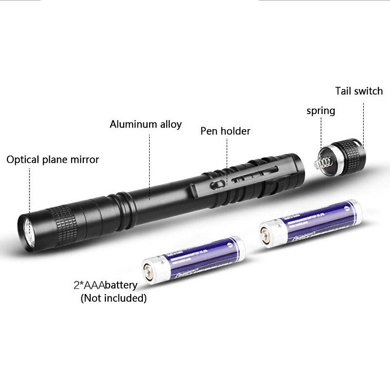 Mini Portable LED Pen Light Pocket Ultra Bright High Lumens Handheld Flashlight Linterna Led Torch for Camping Outdoor Emergency4