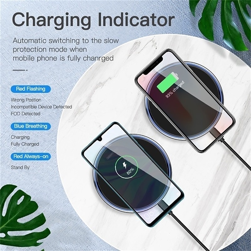 Wireless Charger 30W Quick Charging Pad Phone Charger Wireless Fast Charging Dock Charger for Apple Iphone Samsung Xiaomi Huawei Android Mobile Phones2