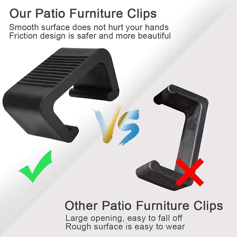 8pcs Extra Strong Connectors Garden Furniture Clips Polyrattan Furniture Clips for Lounge Set Clips Clips for Garden Furniture Set Module Outdoor Couch Patio Furniture4