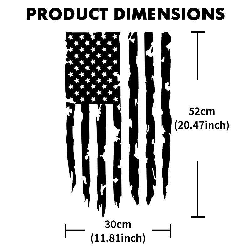 American USA Flag Truck Tailgate Vinyl Decal Car Sticker Compatible with Most Pickup Trucks and Most Vehicles2