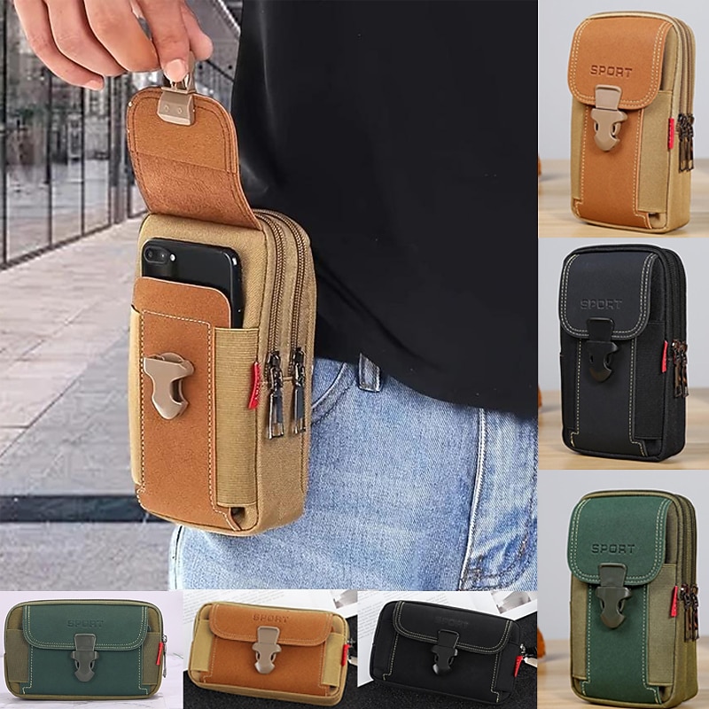 New Sports Phone Bag Coin Purse Card Holder Easy To Carry Large Capacity Men's Sports Bag Hunting Survival Tool Pouch Outdoor Sports Hiking Cycling