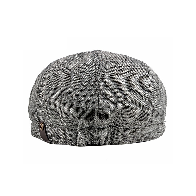 Men's Beret Hat Newsboy Hat Black khaki Polyester Stylish 1920s Fashion Casual Outdoor Daily Going out Plain Sunscreen2