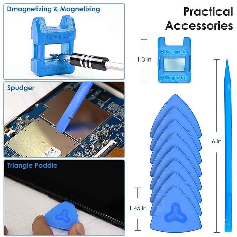 124-in-1 Professional Electronics Repair Tool Kit - Precision Screwdriver Set With Magnetic Mini Screwdrivers & Carrying Case4