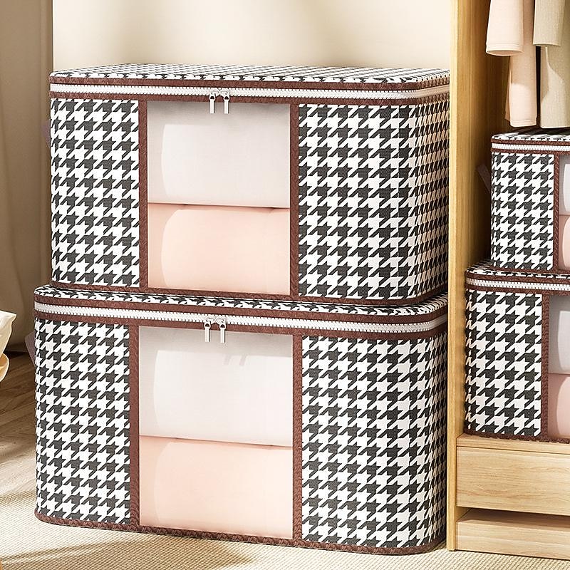 Visual Clothes Storage Bag Wardrobe Sorting Storage Box Portable Storage Bag Winter Quilt Storage Box3