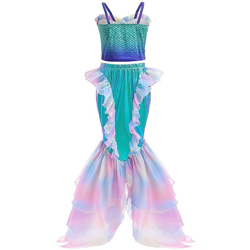 The Little Mermaid Princess Ariel Swimwear 2 Pieces Swimsuits Movie Cosplay for Girls' Kid's Carnival Children's Day4