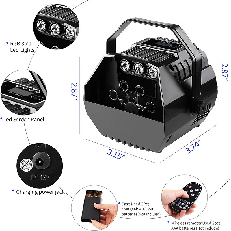 Stage Effect Bubble Machines EU/US/UK Suitable for Parties Weddings and Holiday Parties to Create Atmosphere Effects2