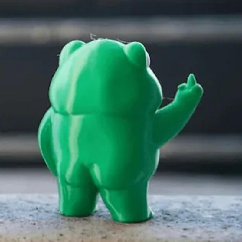 Rebellious Frog Figurine, Small Frog Resin Ornaments Crafts3