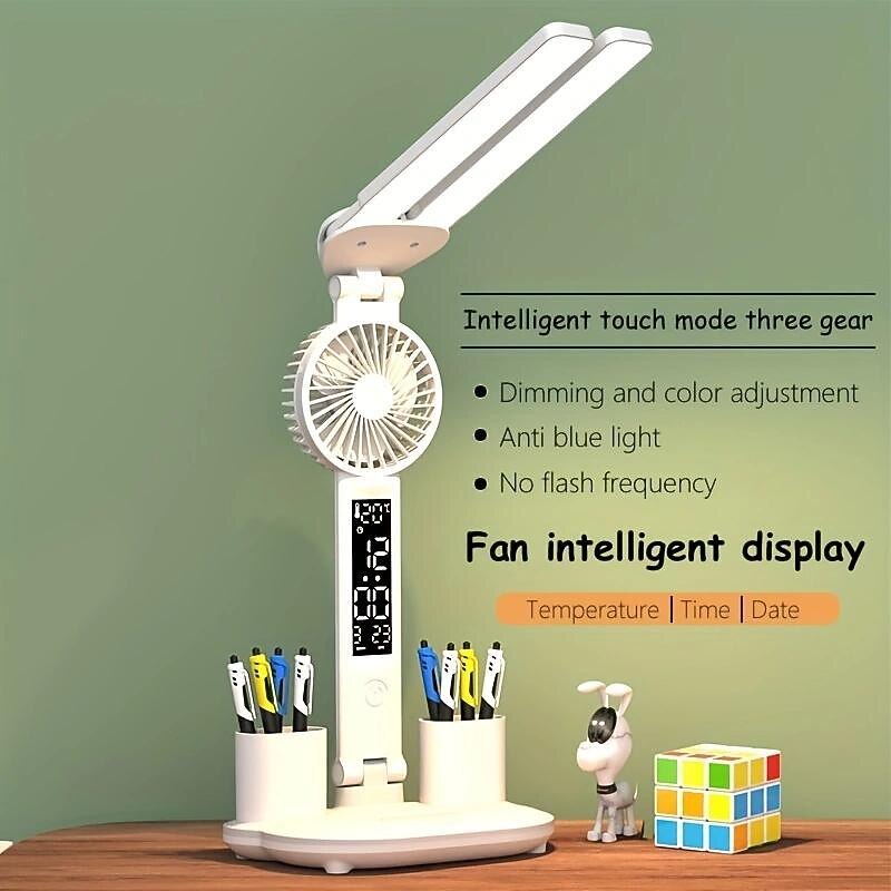 Table Lamp Dedicated For Learning Plug-in Bedside Lamp Desk Reading Multifunctional Fan Table Lamp2