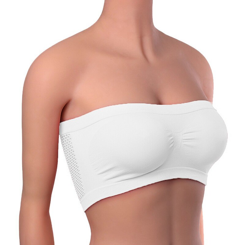 Women's Top Pure Color Fashion Hot Comfort Home Street Daily Nylon Breathable Bandeau Sleeveless Summer Spring Home Outfits3